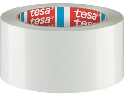 tesa&reg; Packband tesapack&reg;, 50 mm x 66 m, weiß, PVC-Folie, selbstklebend, lösungsmittelfrei, r