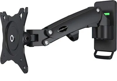 Image de Support mural pour écran Invision 17-27 pouces et support TV VESA 75x75 et 100x100 mm avec bras à ressort à gaz, réglable en hauteur, inclinaison, pivotement et rotation, capacité de charge de 2 à 7 kg [FX100]