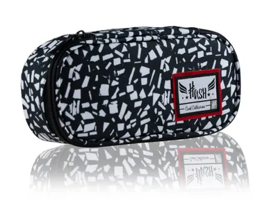 Produktbild von Federmäppchen Federtasche Federmappe Astra Hash, BLACK TERRAZZO Schwarz Geometrisch