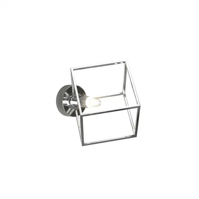 Zdjęcie produktu dla Frame Nowoczesny Kinkiet Metal Chrom 1 Światło G9
