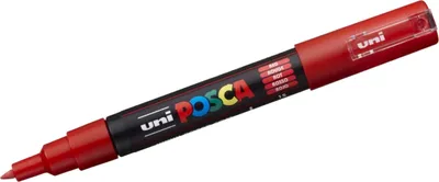 Zdjęcie produktu dla Flamastry POSCA PC-1M czerwone (6 sztuk)