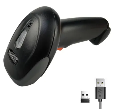 1D Barcodescanner, drahtlos 2.4G & USB, Handscanner
