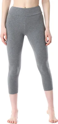 Produktbild von Merry Style Damen 3/4 Leggings aus Baumwolle MS10-430 (Mittel Melange, S)