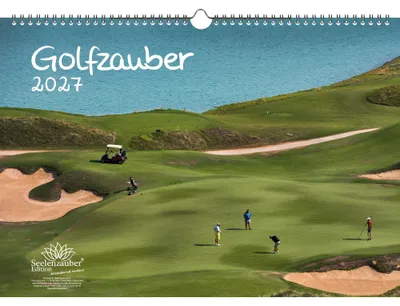 Produktbild von Golfzauber DIN A3 Kalender für 2027 Golf und golfen - Seelenzauber