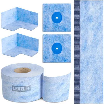 Obrázek produktu pro Hydroizolační sada pásky B04-10mb, B05-2m, rohy-2ks, manžety 2ks, LEVEL+ SETB7