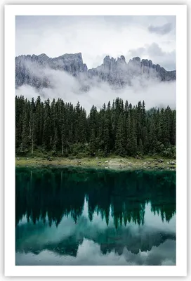 Produktbild von Poster - Poster ohne Rahmen - Landschaft Berge Wolken - 61x91,5 cm - Wand Bild - Wanddeko - Wandbilder - Kunstposter - Wandposter - Bilder - Kunstdruck - Wanddekoration - Wandbild - P2XPA61x91-4671