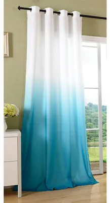 Produktbild von Türkisfarbener Vorhang blickdicht 245x140 Microsatin 1