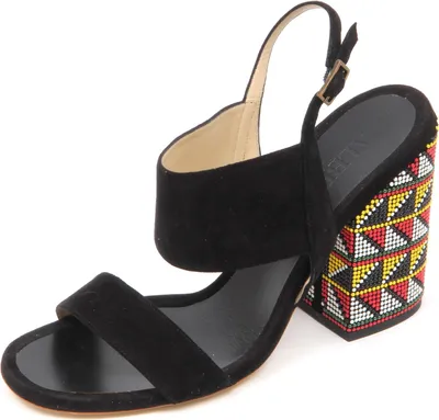 Produktbild von D5700 ALBERTO GOZZI schwarzer Schuh Frau Sandale