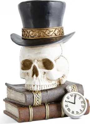 Produktbild von Totenkopf & Zauberbücher Deko 30cm als Geschenkidee