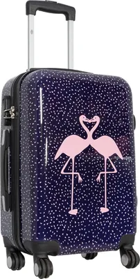 Produktbild von 35 Li Bunter Bordgepäck Trolley Vogel Motivkoffer Reisetrolley Flamingo Bowatex