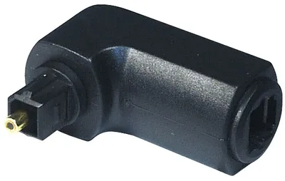 Image de Adaptateur coudé fiche Toslink - connecteur Toslink