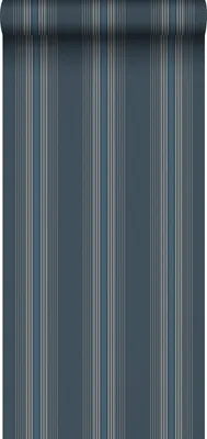 Immagine prodotto di Sanders & Sanders carta da parati strisce blu grigrio 53 cm x 10 m