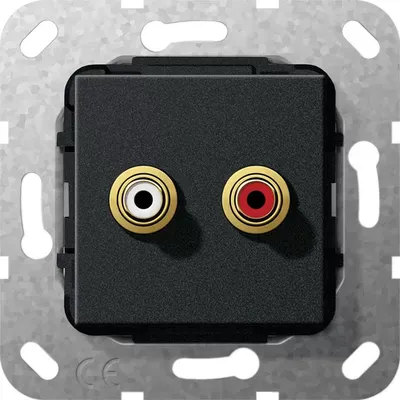 Zdjęcie produktu dla GIRA 5632 10, RCA, Czarny