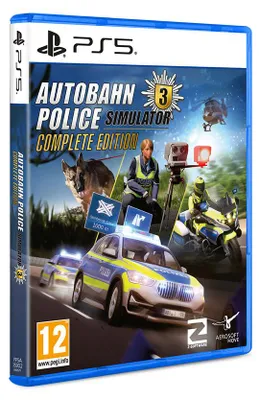 Produktbild von Autobahn Police Simulator 3 - Complete Edition PS5 Polizei Simulation mit Streifenwagen, Motorrad & Offroad-SUV | DLCs Radarfalle, Off-Road und Polizeimotorrad inklusive (englische Box Version)