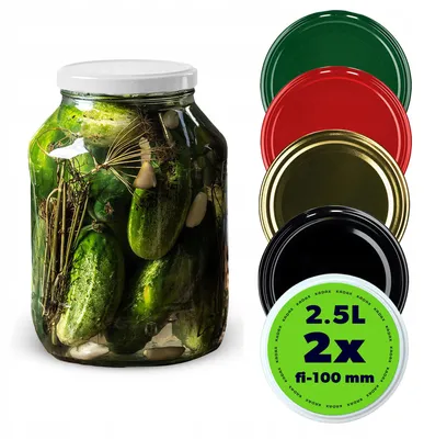 Produktbild von Kadax Einmachgläser 2,5L mit Schraubdeckeln für Konserven
