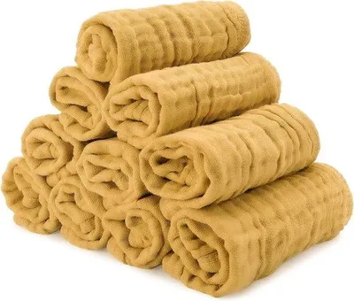 Produktbild von Famanu Musselin Tücher Baby Musselin Waschlappen 10 Stück