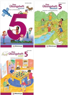 Obrázek produktu pro Sicher ins 6. Schuljahr - Sparpaket: Rechnen - Schreiben - Lesen - Grammatik · Klasse 5, 3 Teile