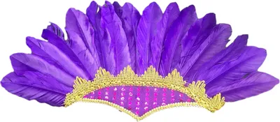 Produktbild von Karneval Indianerhäuptling Hut Haarschmuck Party Ultraleichter funkelnder, verzierter r Kopfschmuck Farbige Federkopfbedeckung Lila