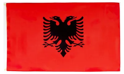 Produktbild von Albanische Flagge - 150 x 90 cm - Polyester Fahne