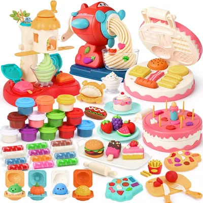 Produktbild von Spielküche Zubehör, Knetset mit 12 Knetfarben, für Kinder
