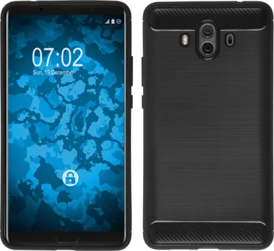 Produktbild von PhoneNatic Case kompatibel mit Huawei Mate 10 - schwarz Silikon Hülle Ultimate Cover