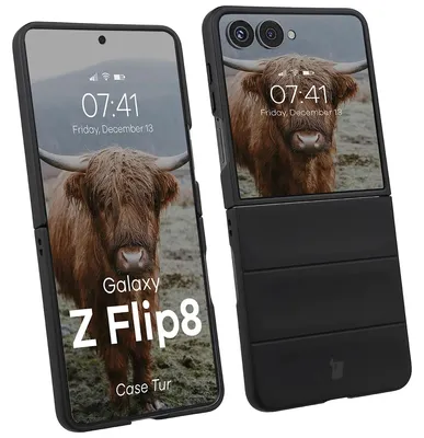 Produktbild von Robuste Handyhülle für Galaxy Z Flip8, Bizon Case Tur, Schwarz