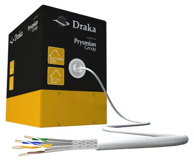 Imagen del producto de Cable de datos UCHome CAT.7 SS26 S/FTP, revestimiento LSHF, 4x2 AWG26, 350 metros, caja, referencia 60026455