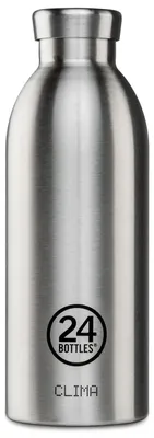 Produktbild von 24Bottles Clima, 500 ml, Tägliche Nutzung, Fitness, Wandern, Edelstahl, Edelstahl, Erwachsener, Edelstahl
