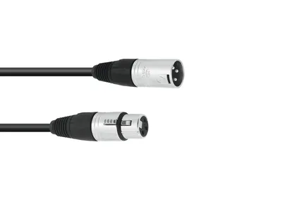 Produktbild von XLR Kabel 3pol 0,5m sw Neutrik