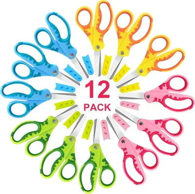 Produktbild von Kinderschere mit Schutzhülle für Rechtshänder, 13,5 cm, 12 Stück