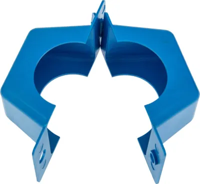 Produktbild von JS Plombierschelle 3/4 Zoll, blau, unbeschriftet, 2-teilig