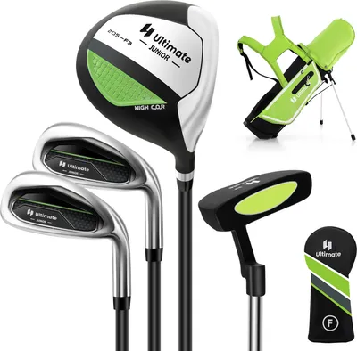 Obrázok produktu pre COSTWAY 4-dielna detská sada golfových palíc, pravoruká sada golfových palíc pre deti od 5 do 7 rokov zelená