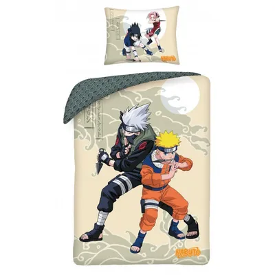 Obrázok produktu pre Bavlnené obliečky na vankúš 140x200 Naruto 70x90 3267BL Halantex
