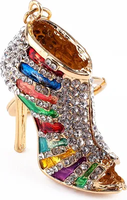 Produktbild von High Heel Keychian, süße einzigartige Form Lady Schuhschlüsselring Romantisch für Geldbörse Telefon