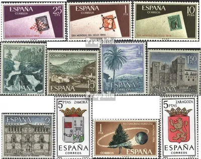Produktbild von Briefmarken Spanien 1966 Mi 1613-1615,1616-1620,1621, 1622,1623 (kompl.Ausg.) postfrisch Sondermarken