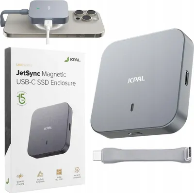 Zdjęcie produktu dla JCPal Obudowa Kieszeń SSD na Dysk NVMe M.2 2230 MagSafe USB-C iPhone 16/15