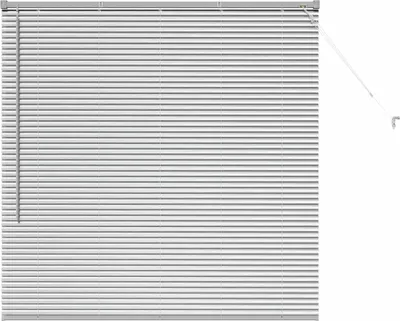 Zdjęcie produktu dla Żaluzje listwowe vidaXL, srebrne, 130 x 125 cm, aluminium