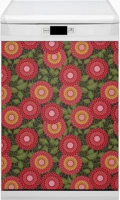 Produktbild von Abwaschbar 45x80 cm Geschirrspüle Magnetmatte Küche Dekorative  - Geometrische Blume