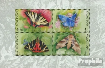 Produktbild von Briefmarken Moldawien 2003 Mi Block28 (kompl.Ausg.) postfrisch Schmetterlinge
