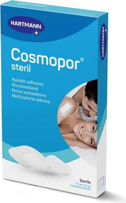 Immagine prodotto di Hartmann Cosmopor® medicazione sterile per ferite - 5 pezzi - 15 x 8 cm | confezione (5 pezzi)