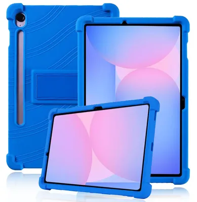 Obrázek produktu pro Tableta Pouzdro pro Samsung Galaxy Tab S7 FE 11", nárazuvzdorné měkké silikonové ochranné pouzdro se stojánkem Modrá