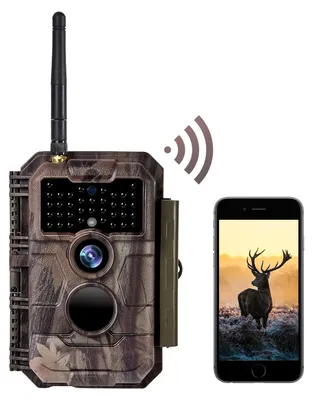 Obrázok produktu pre Bezdrôtová kamera s Wi-Fi, s rozlíšením 64 MP, nahrávajúca HD video a s nočným videním, s vodotesnosťou IP66
