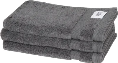 Produktbild von Schöner Wohnen Cuddly-H Gästehandtuch 3er Set, 30x50cm, anthrazit