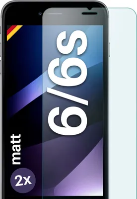 Produktbild von SCHUTZFOLIE FÜR APPLE IPHONE 6 / 6S - MATTES GLAS, Stückzahl:2er Set