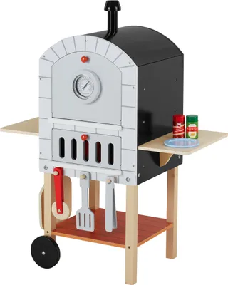 Produktbild von Teamson Kids Spielküche Pizzaofen Set mit Zubehör - 24-tlg., Grau/Natur