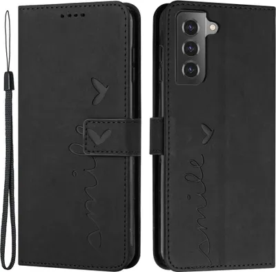 Produktbild von Samsung Galaxy S21 FE Hülle - Coverup Smile Klapphülle - Schwarz
