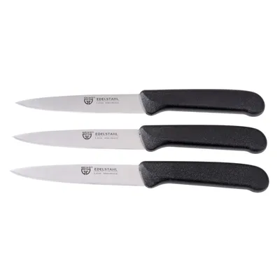 Produktbild von GRÄWE Gemüsemesser 3 Stück, Edelstahl schwarz