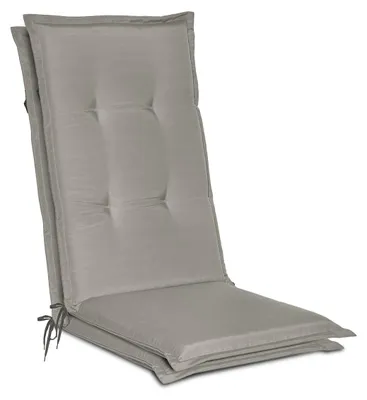Produktbild von Beautissu 2er Set Gartenstuhlauflage Loft HL Hellgrau, 120x50x6cm