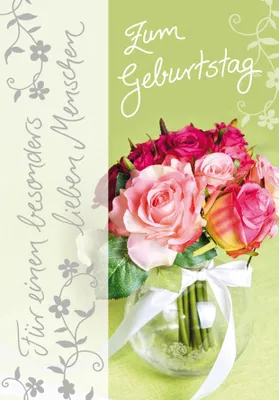 Produktbild von Geburtstag  Glückwunschkarte im Format 115x17cm mit Umschlag