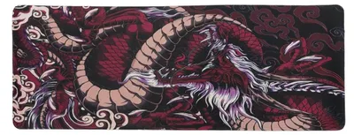 Productafbeelding van Lachineuse XXL muismat – Rode draak – Mythes en tradities – 800 x 300 x 3 m